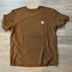 Men's Carhartt Original Fit Carharrt Brown T-Shirt